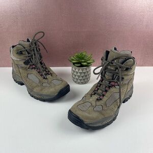 Vasque Brown Leather Outdoor Hiking Trail Boots Women Size 8.5